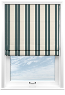 The British Stripe Co. Edward, Teignbridge No.1 - Roman Blind